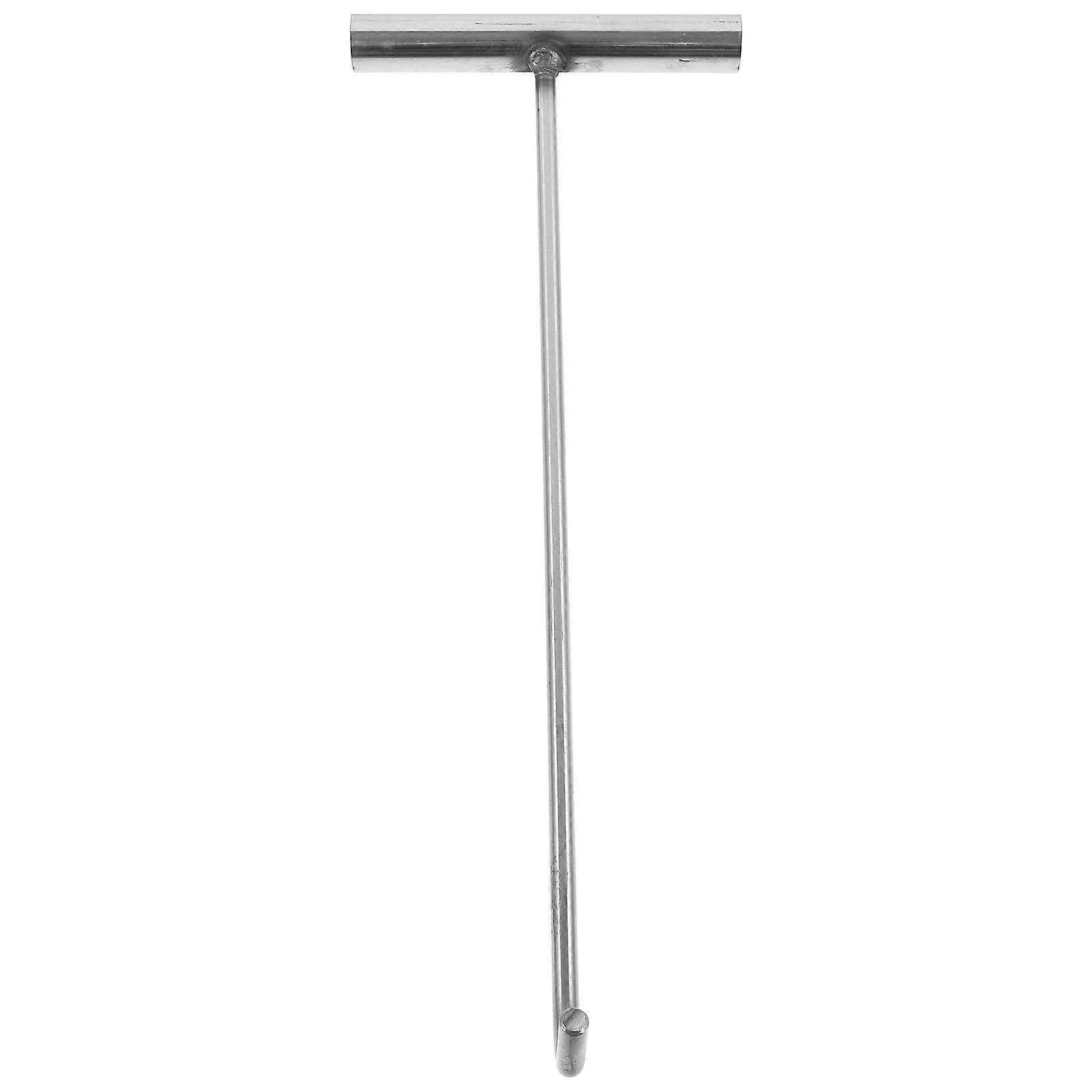 Rustfritt stål kumlokk krok kumlokkløfter husholdningsdørløfter verktøy