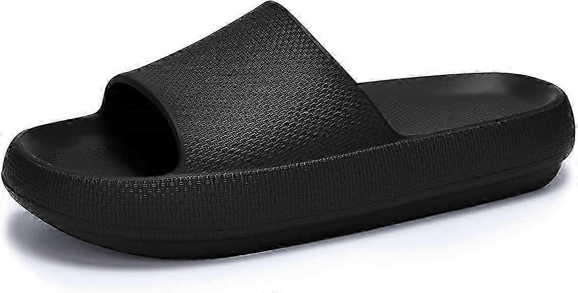 Cloud Slides til kvinder og mænd Pude-tøfler Skridsikre badesandaler med blød, tyk sål til indendørs og udendørs brug