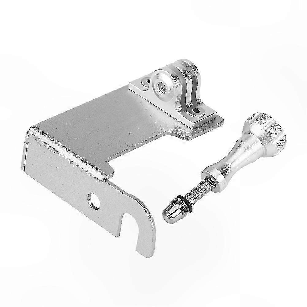 Universal Motorcycle Front Left Camera Mount Silver for GoPro and Similar Devices