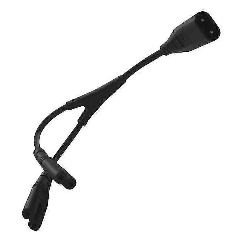 IEC320 C8 til 2X C7 Y Split AC-strømledning IEC Figur 8 Han 2 Hun 1 ind ud kabel