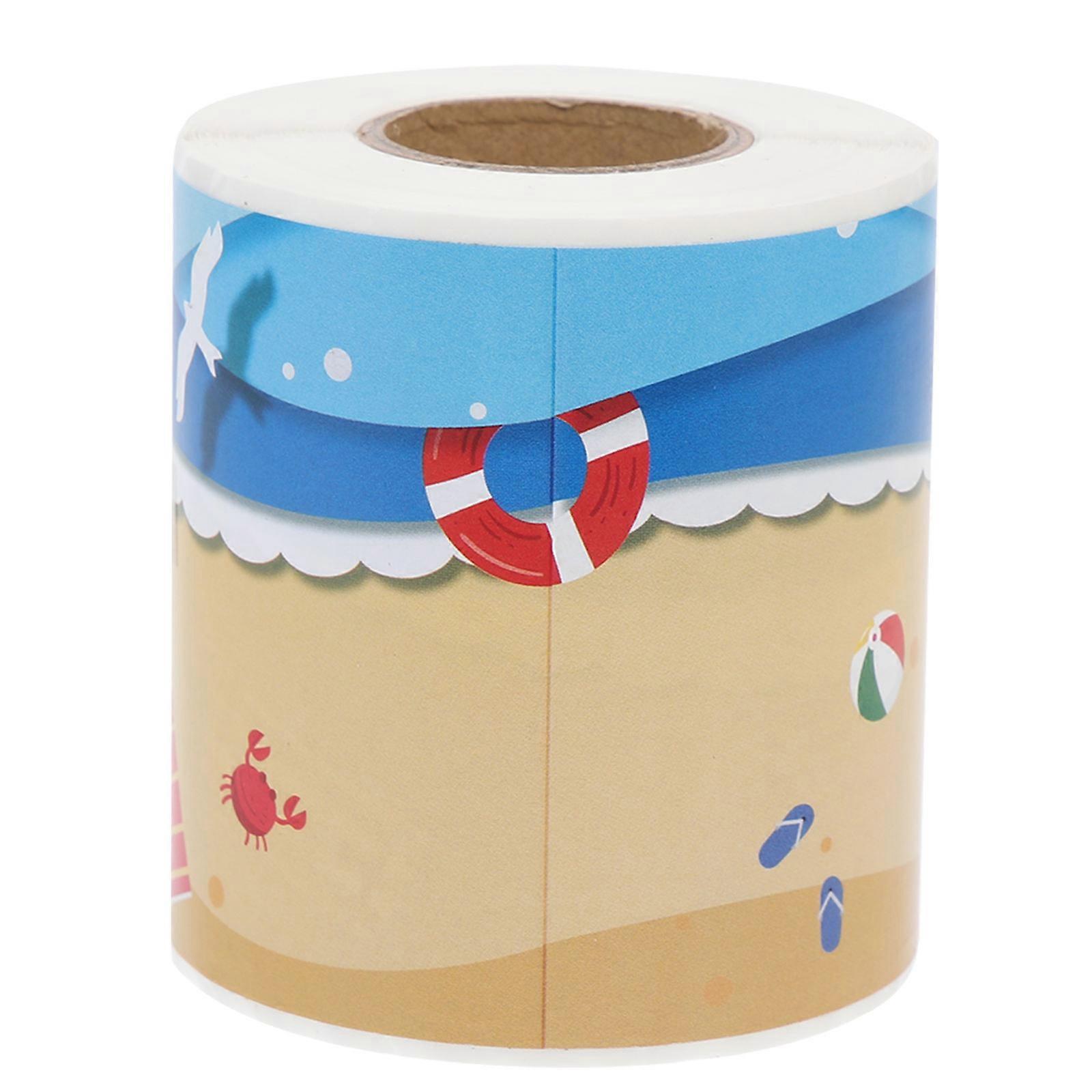 1 Roll Bulletin Border Sticker Classroom Blackboard Summer Beach Design