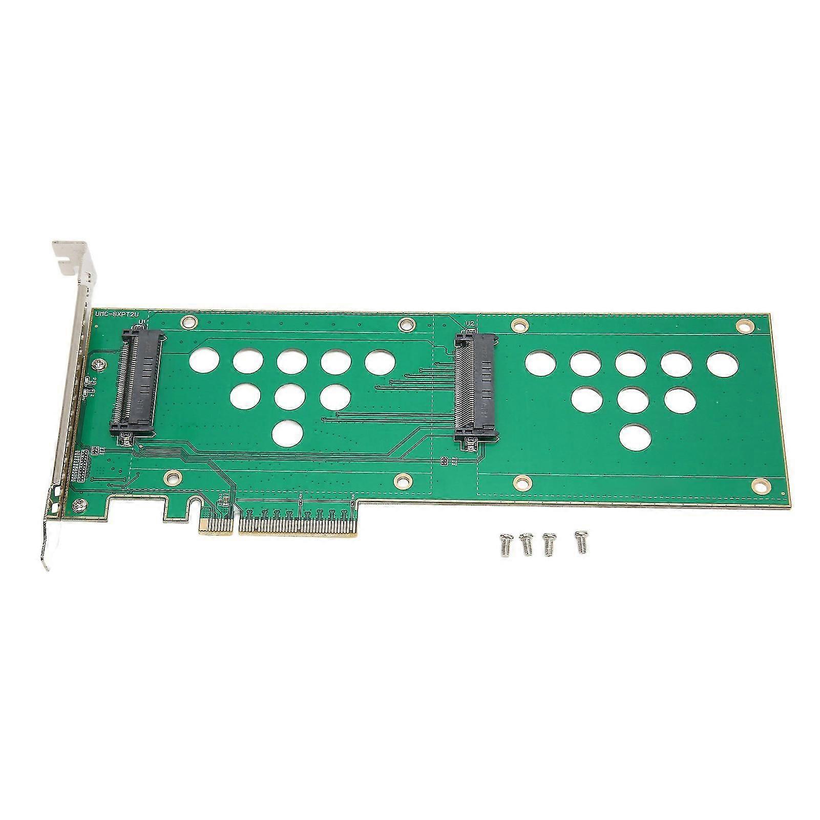 U.2 Nvme PCIe SSD Adapter Card 40Gbps High Speed PCIE3.0 X8 X16 TO U.2x2 Dual