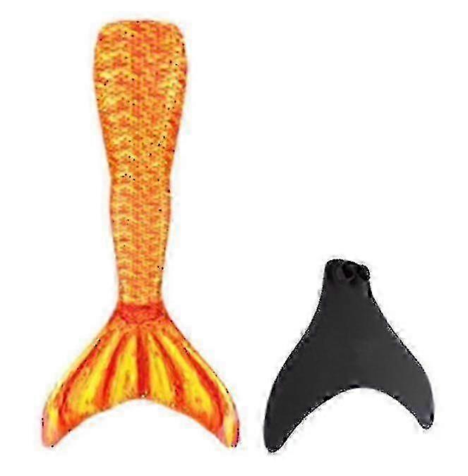 Mermaid Tail Monofin för simning för vuxna, förstärkt design