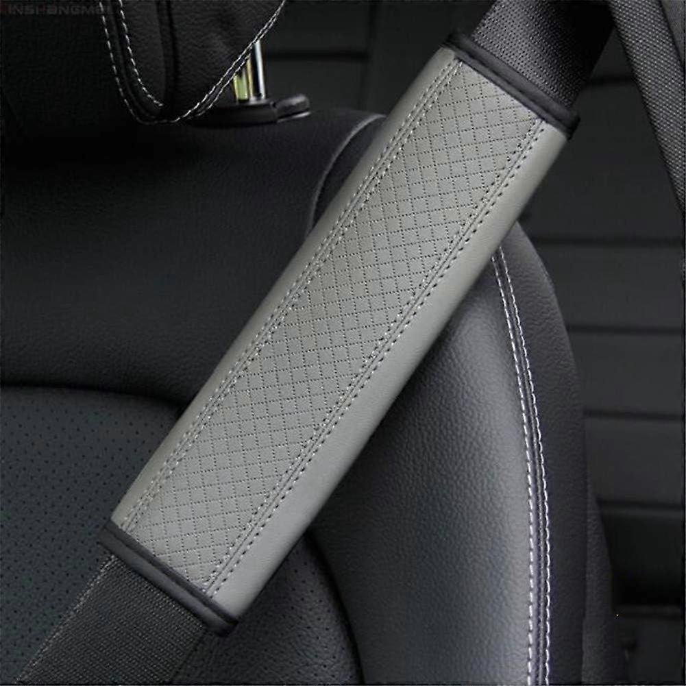 2er Pack Auto Sicherheitsgurtpolster Bezug für Seat Ibiza 6F 2017, Grau