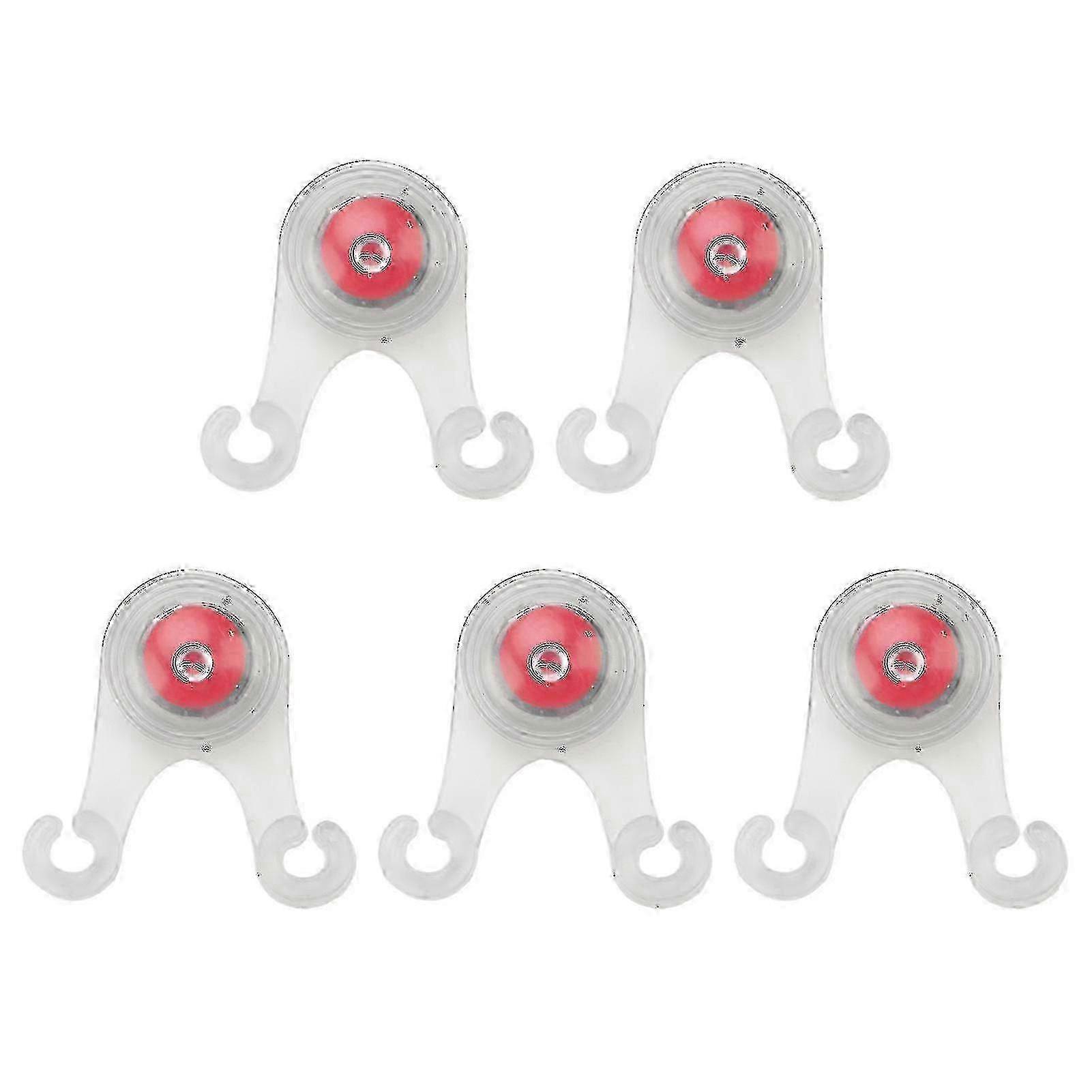5Pcs Red LED Safety Lights for Camping Tent & Canopy Decoration with Warning Function