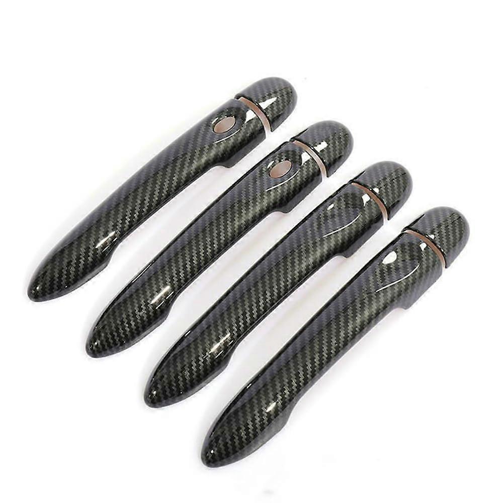 Car Exterior Door Handles Renault Megane 3 2008-2016 Door Handle Protector Durable Shell Carbon Fiber Pattern Style 3