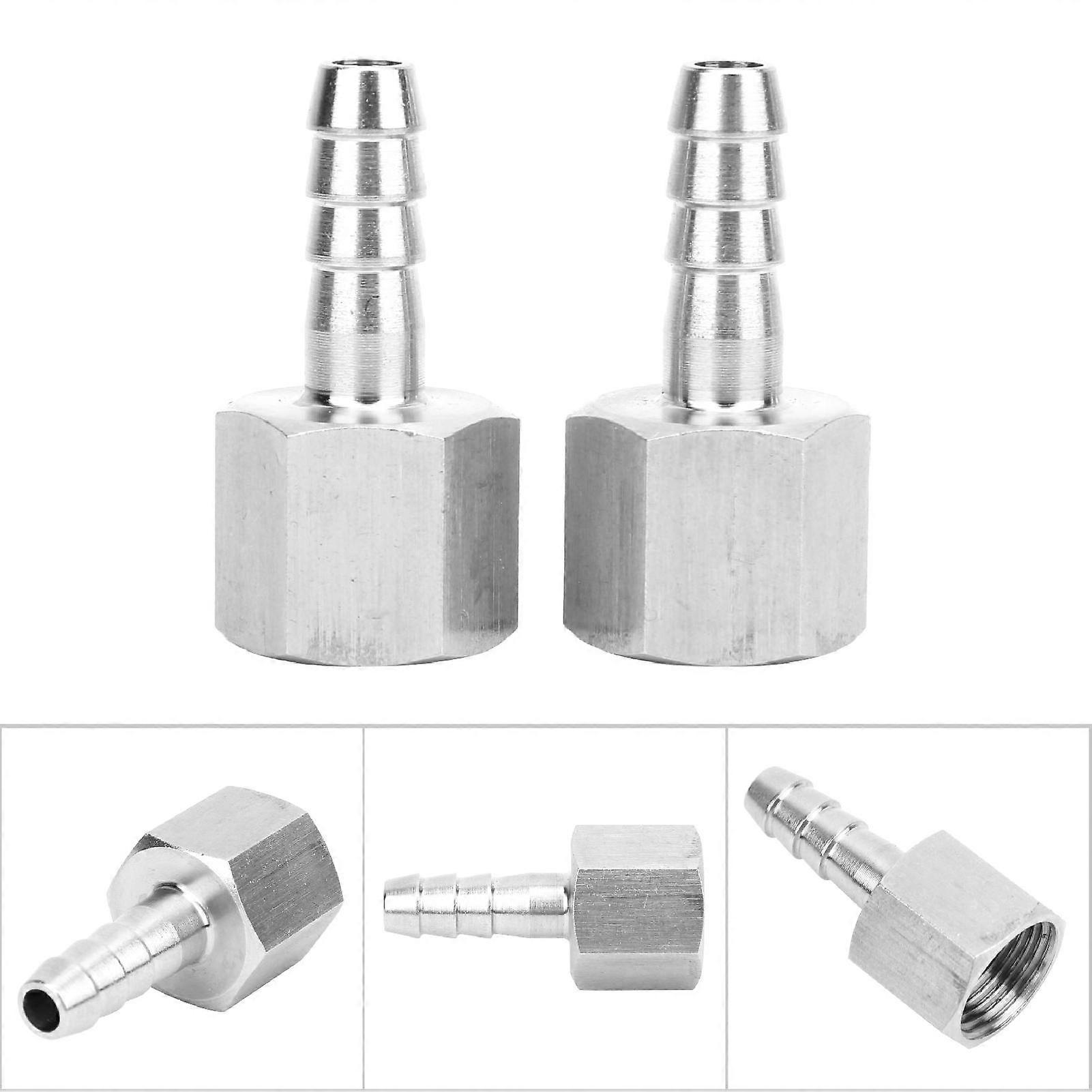 2PCS 3/8in BSPP Female Thread Pneumatic Quick Coupling 6mm