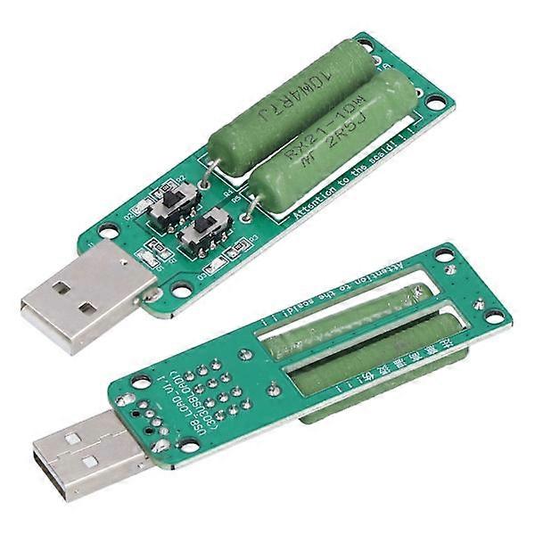 2 Pcs USB Load Tester Adjustable Resistor Electronic Test Module 1A 2A 3A Discharge Accessory