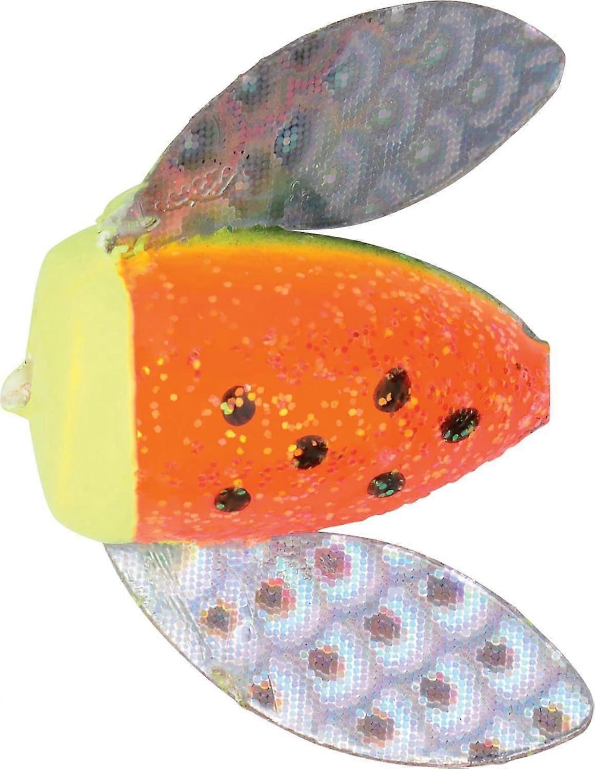 Fish Lure  Winged Drift Bobber #2 Glitter Firewith Mylar Wing 12 Pack Multi #2