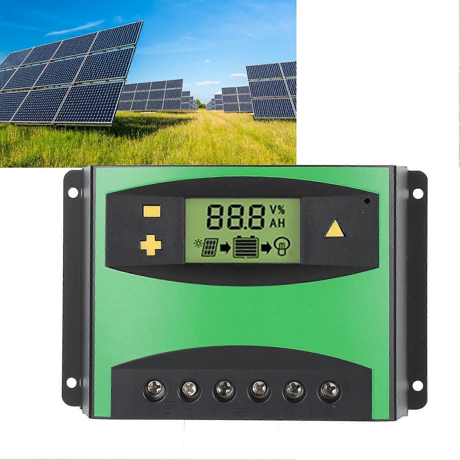 DM6024 60A PWM Solar Charge Controller 12V/24V LCD Display
