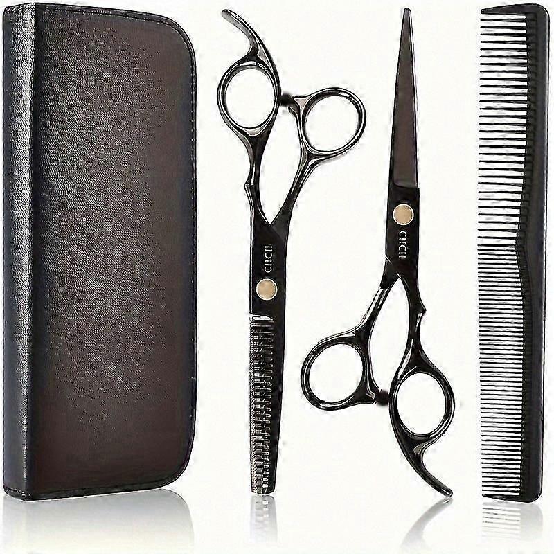 Professional Hairdressing Scissors Kit - Precision Designed for Cutting, Trimming & Grooming - Universal Use for Men, Women & Pets - Includes Styling 