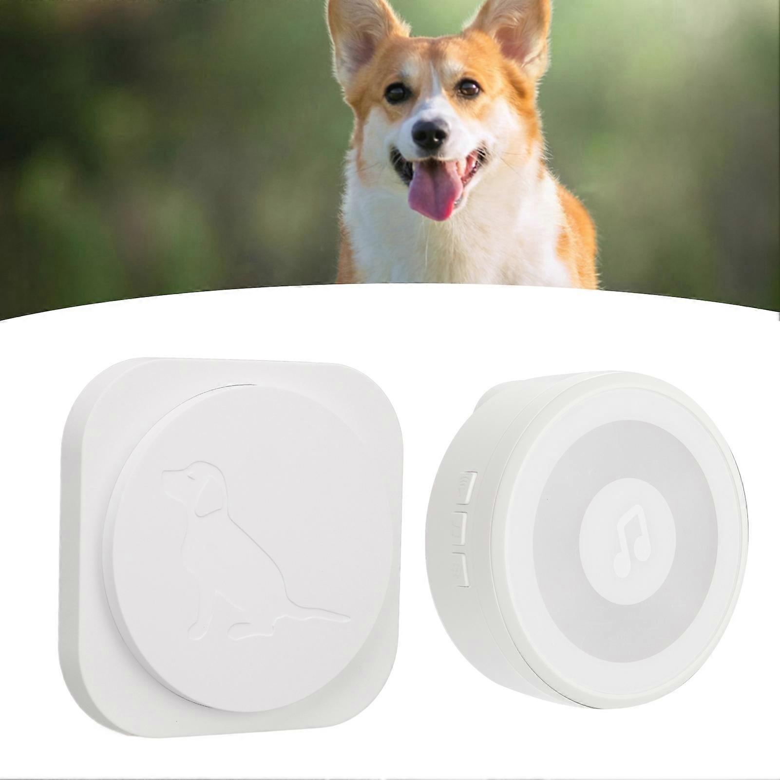 Wireless Pet Doorbell with 4 Flashing Modes & Touch Control, 12V 65mAh