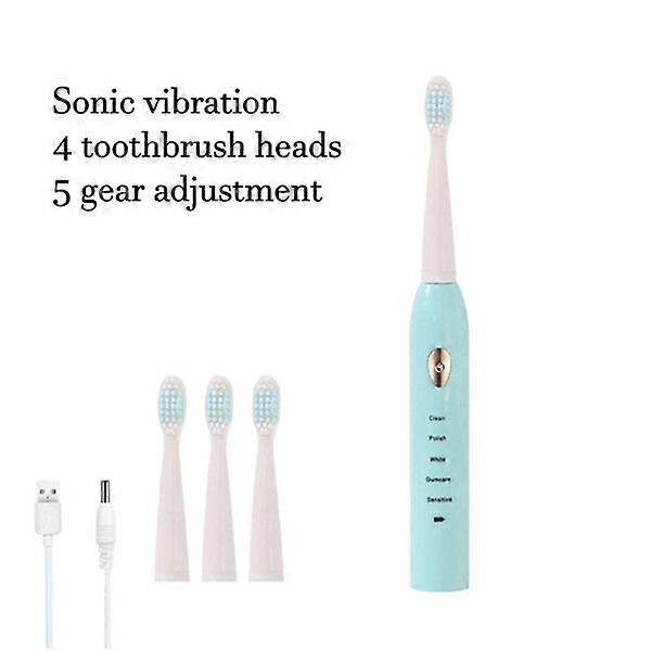 Rechargeable electric toothbrush with DuPont bristles and automatic timing cleaning
