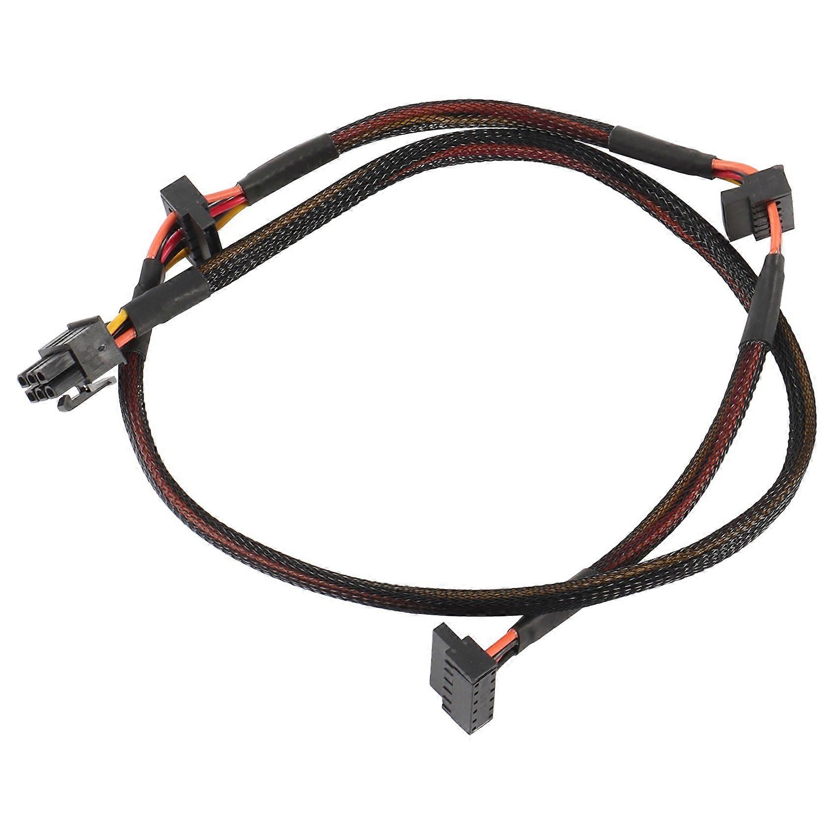 Modular PSU 6Pin to 3-Port SATA Power Cable 18AWG Wire 80cm for NP Series