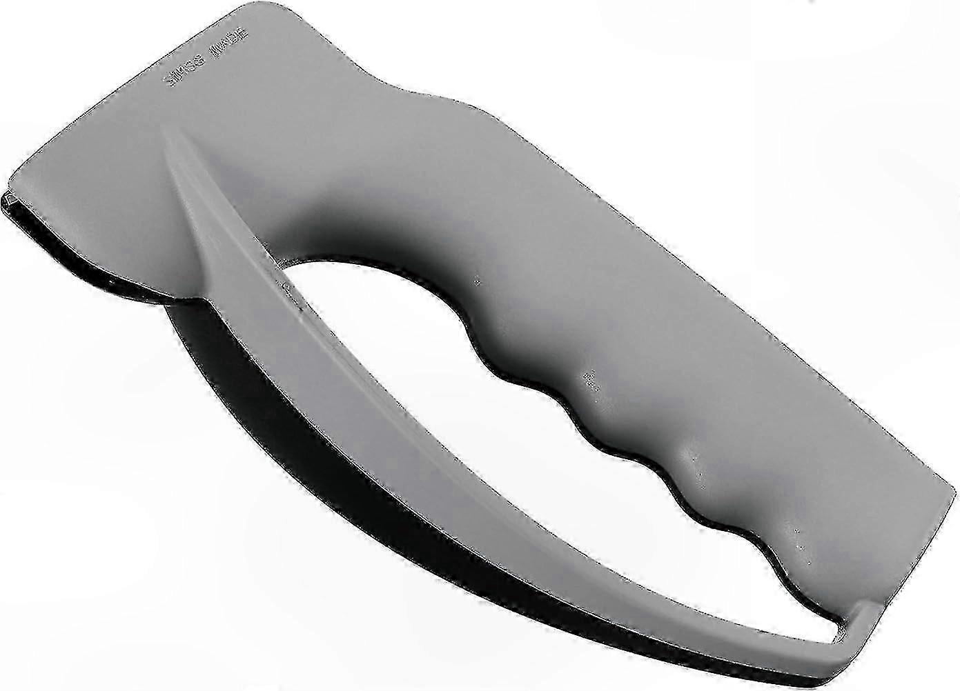 Kitchen Knife Sharpener with Safe & Easy-to-Use Design, Multicolor Grey/Black for Home Cooking