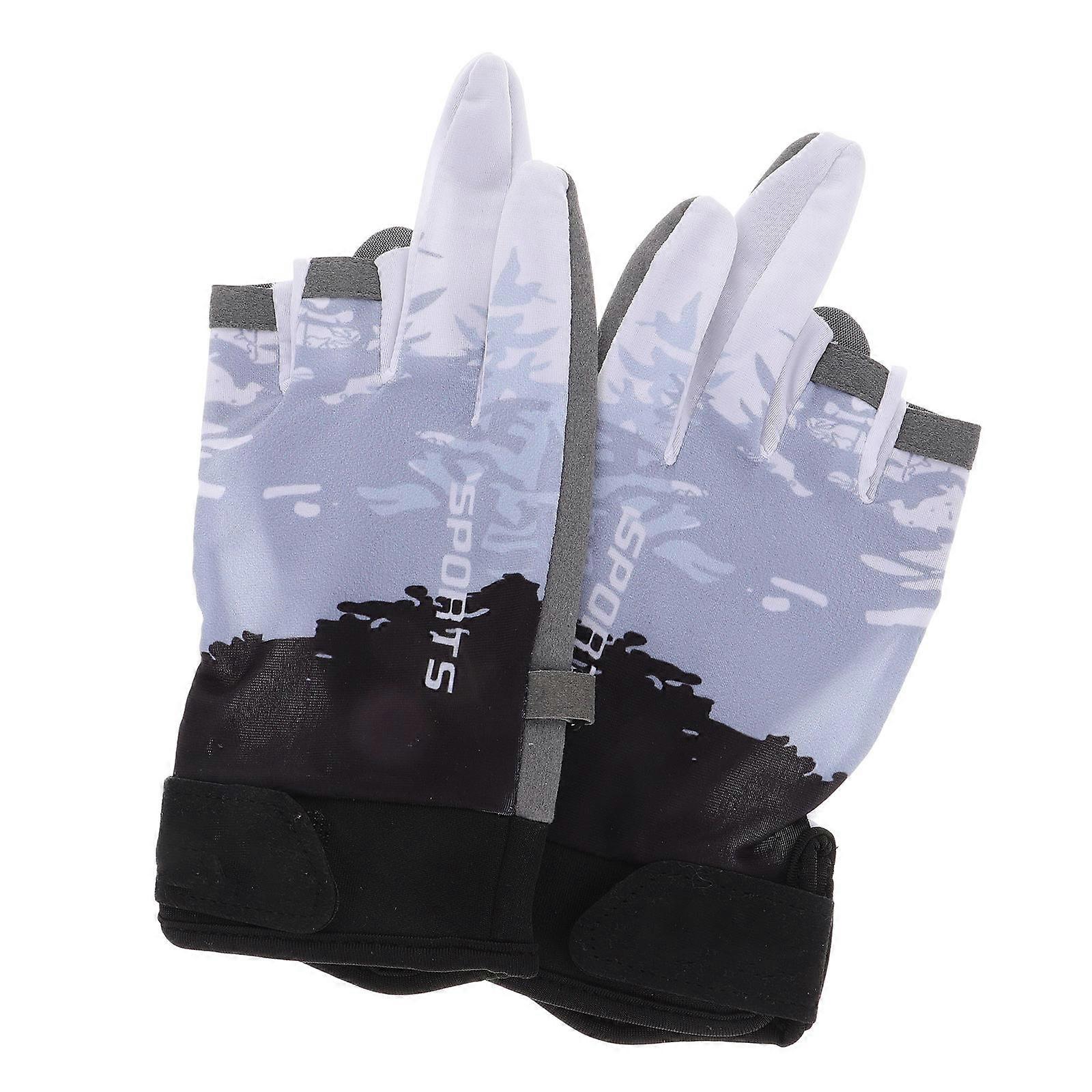 Breathable Cycling Gloves For Men Women Summer Versatile Use Assorted Color Fingerless Design 1 Pair