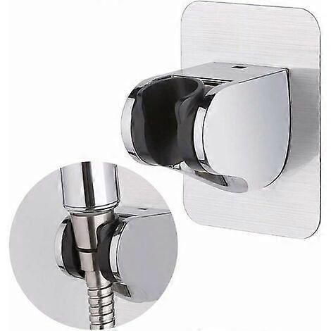 Shower Holder,Detachable Wall Mounted Shower Head Holder Sticker with Adjustable
