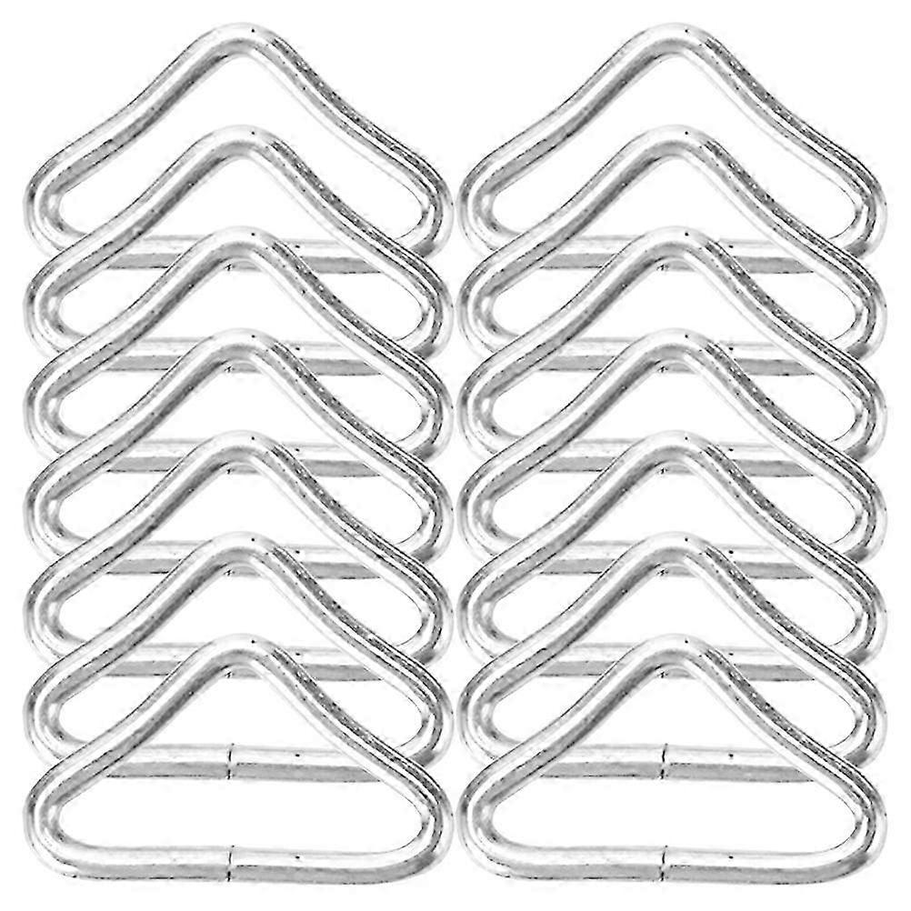 35Pcs Trampoline Triangle Buckle Metal Replacement Components For Indoor Play Enhancing Connection And Safety