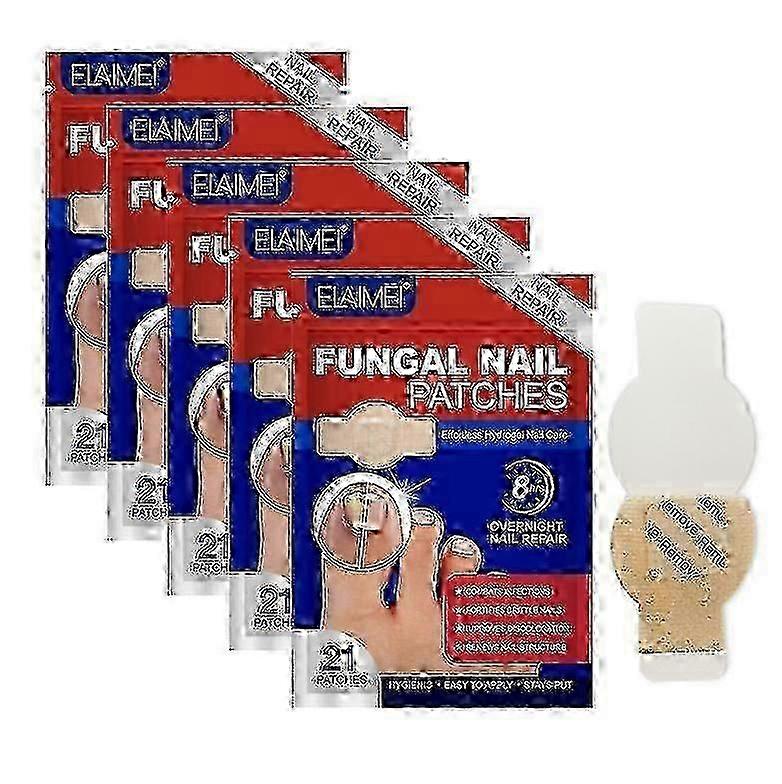 Toenail Fungus Patch Waterproof Nail Repair Patches Nail Ingrown Correction Stickers 1/2/3/4/5Pcs for Discolored Or Damaged Nails