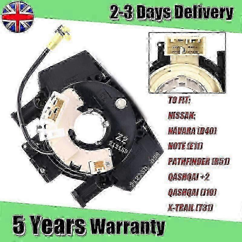 For NISSAN QASHQAI J10 MK1 2006-2013 SQUIB SPIRAL CABLE CLOCK 25560BT25A 2025