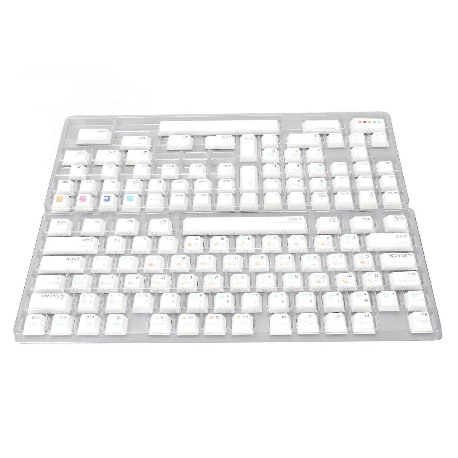 136 Keys PBT Original Height Keycaps Set for Mechanical Keyboard
