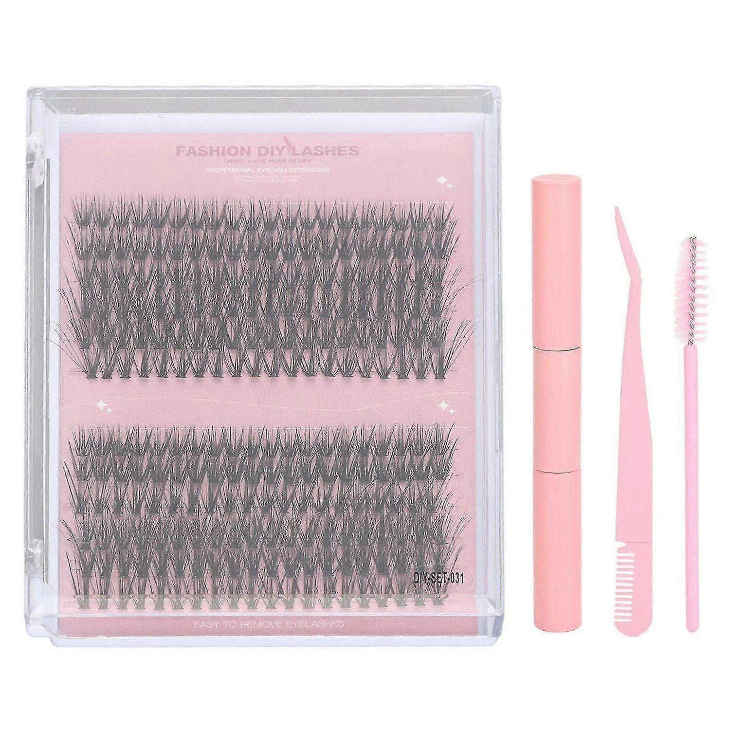 2025 Latest Model Eyelash Extension Kit D Curl Individual False Lash DIY Exten...