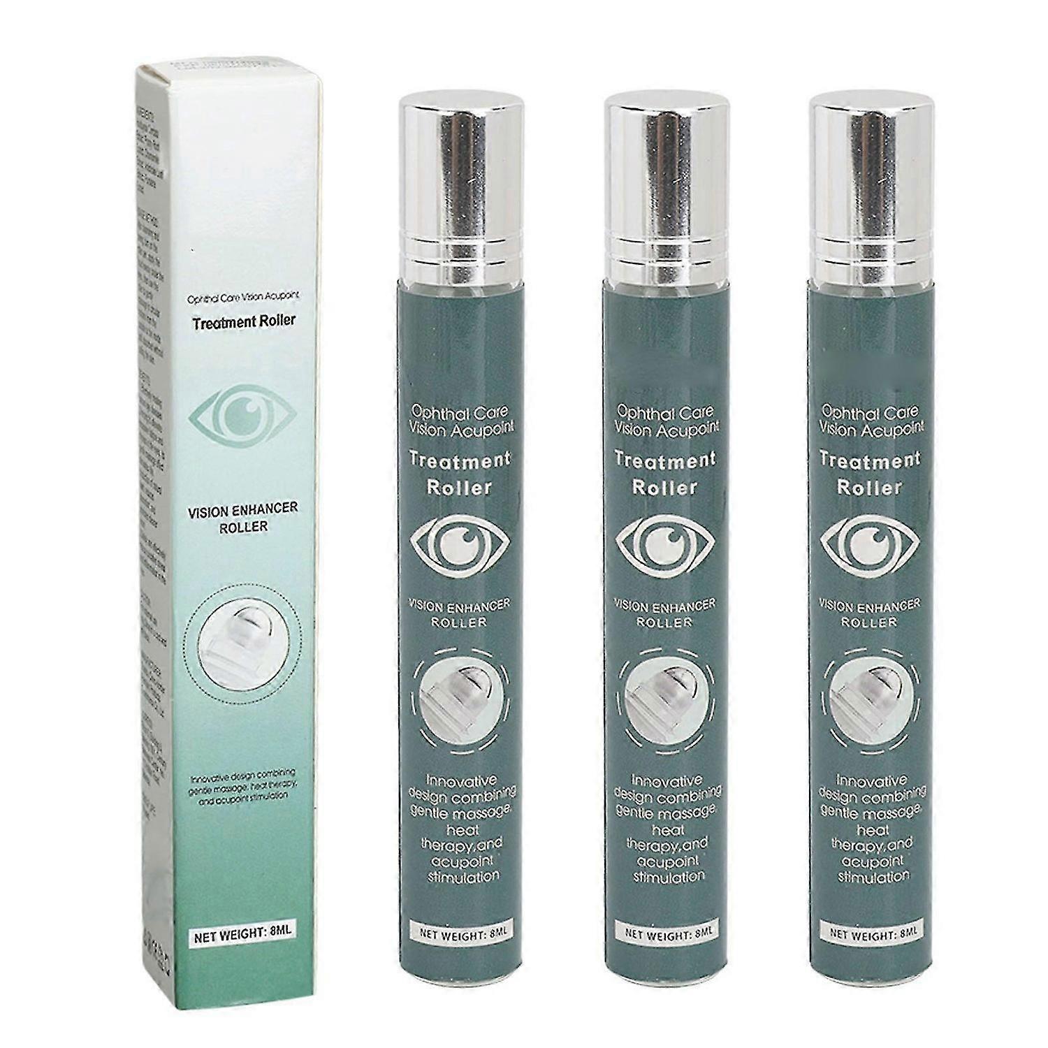 2025 Latest Model 3pcs Vision Enhance Massage Roller Reduce Dryness Fatigue Ey...