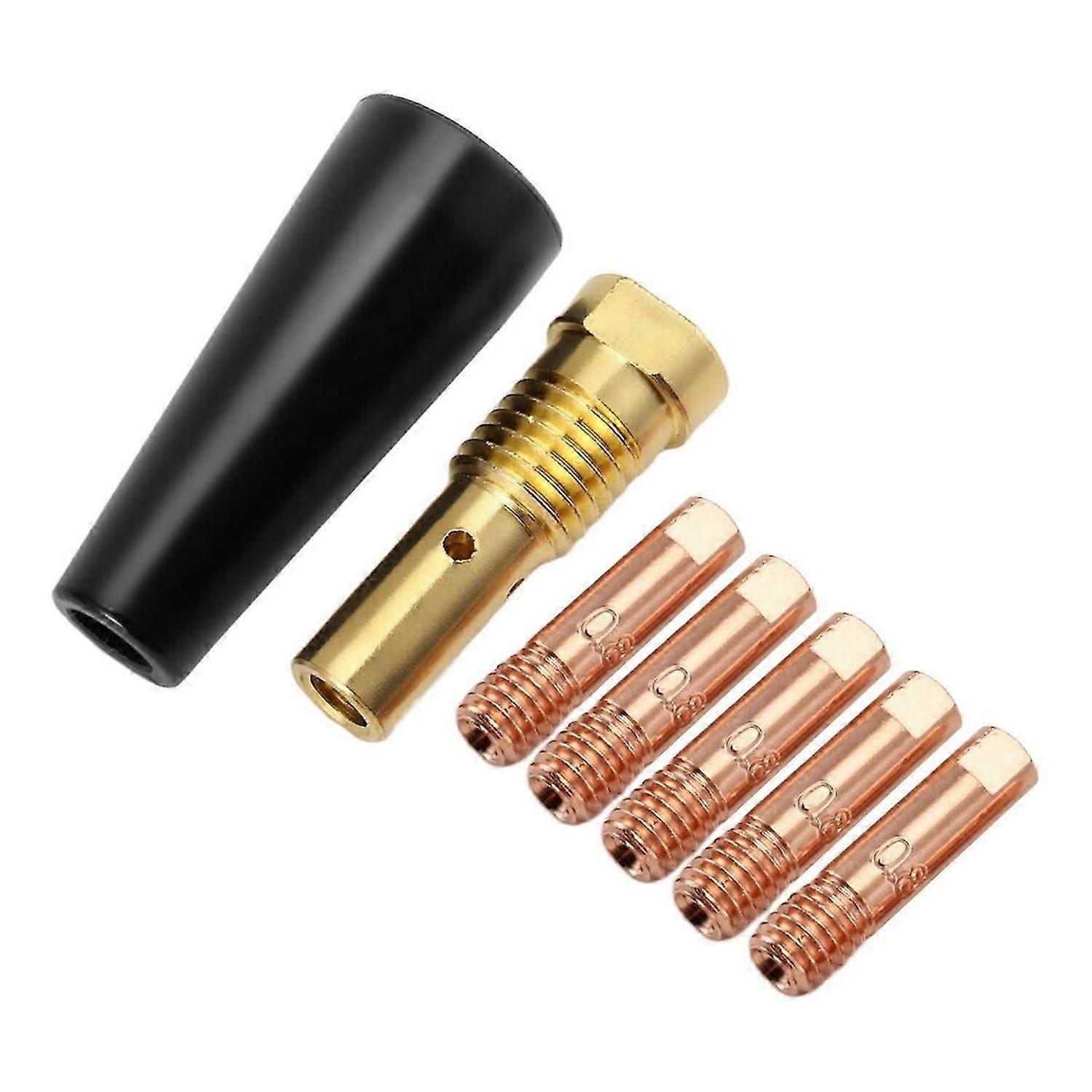 7Pcs/Set Gasless Nozzle Tips for FC90 Flux-Cored Wire Feed 0.8mm