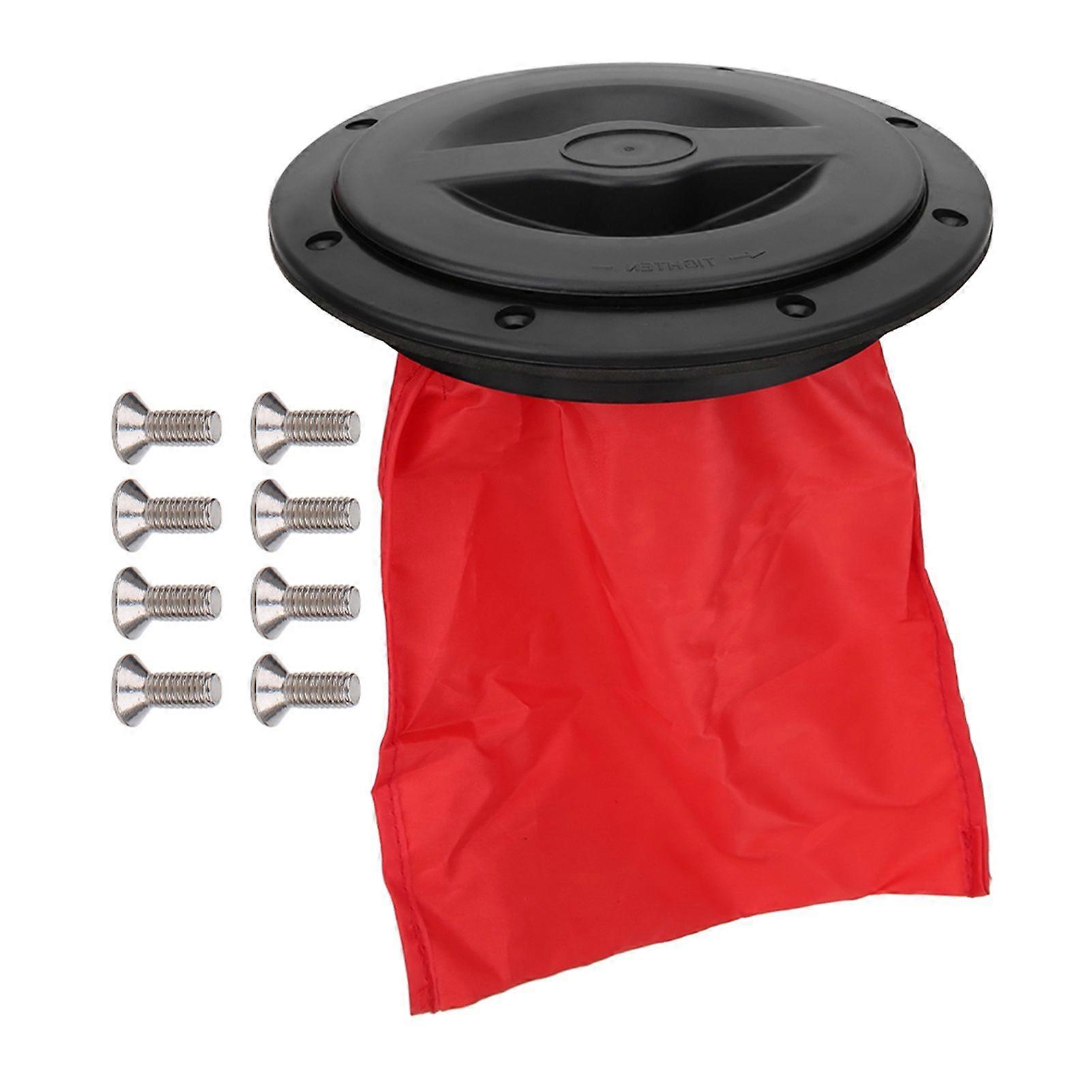 Boat Sealing Hatch Cover Round Circular Type Lid Waterproof Kayak Accessories W/Storage Bag6in