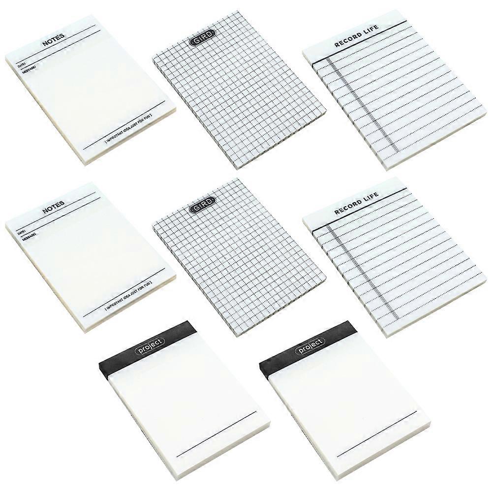 Multi-Function Note Stickers Household Memo Pads for Writing Notes Use 8 Books