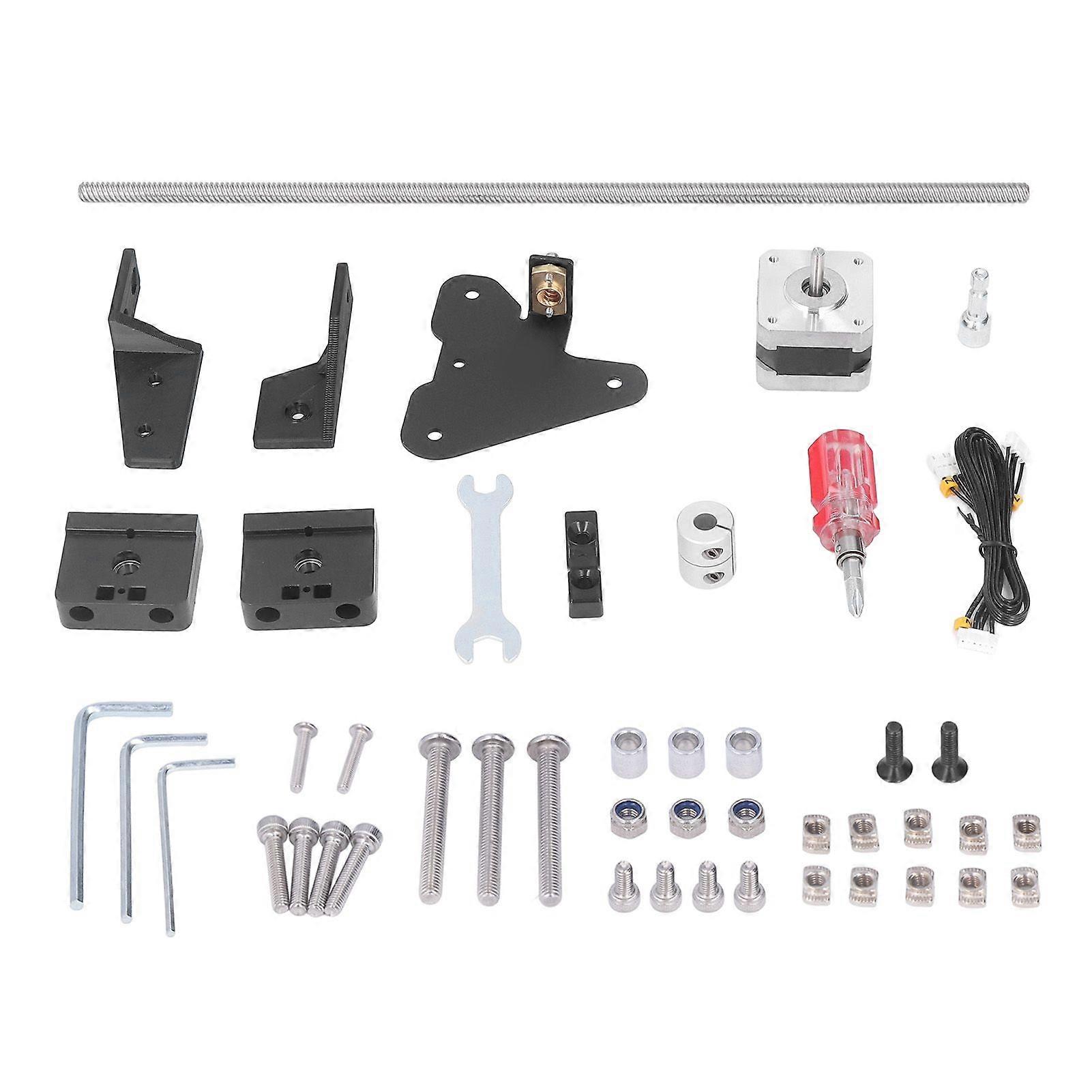 3D Printer Upgrade Kit Dual Z Axes Stepper Motor Kit with T8 Lead Screw Bearing Guide