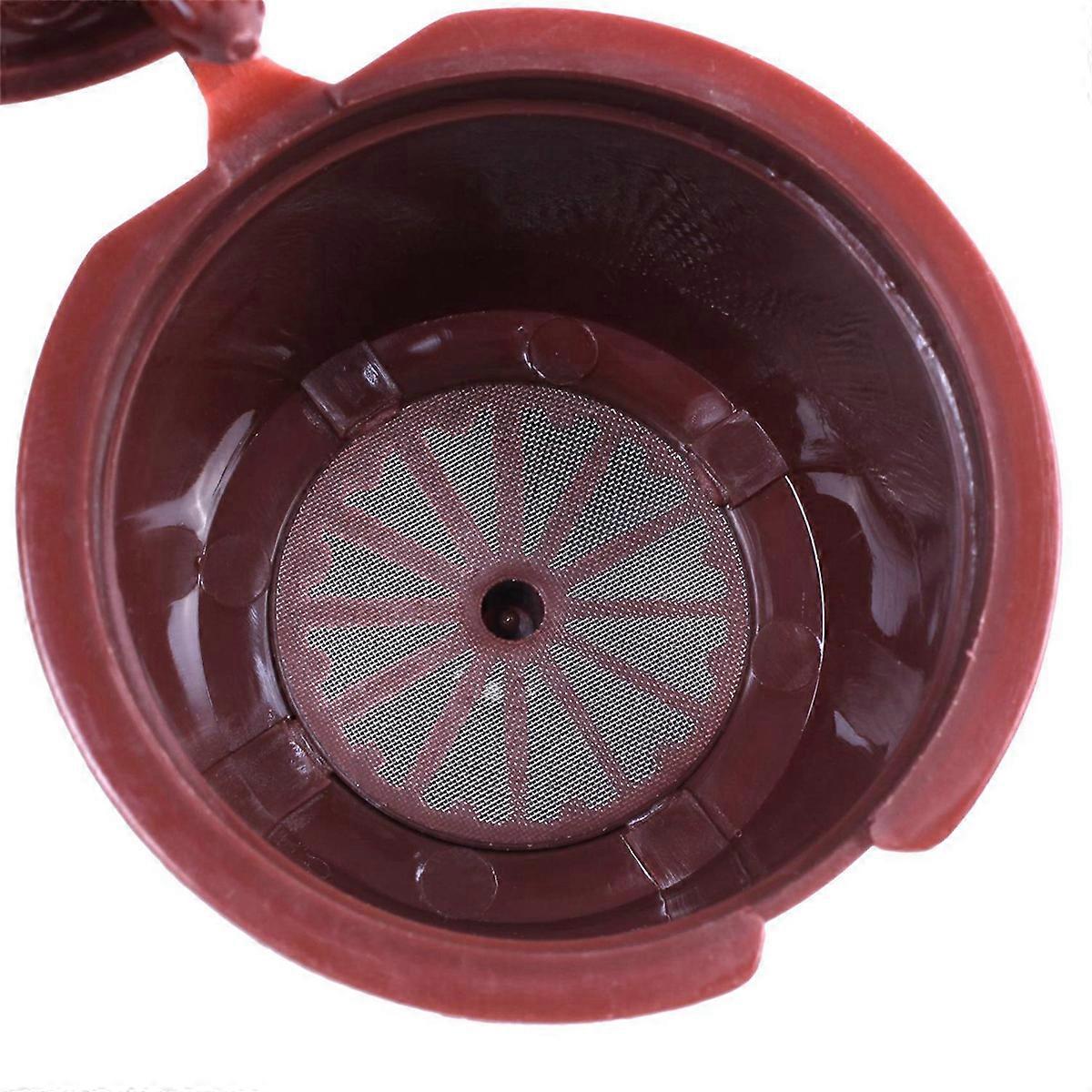 16Pcs for Plsatic Refillable Coffee Capsule with Spoon Brush 200 Times Reusable Compatible