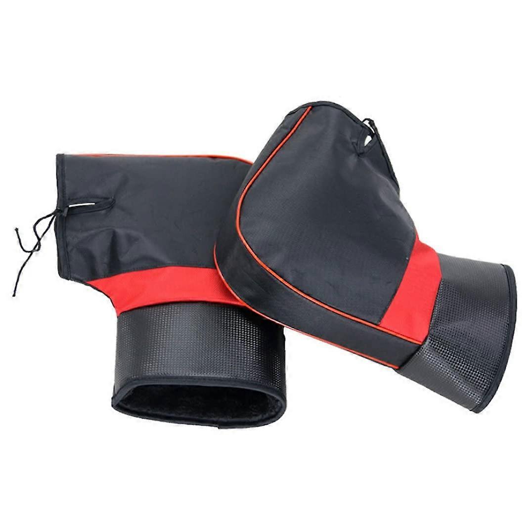 Motorcycle Handlebar Mittens Windproof Design Thick Warm Padding Protective Cover Universal Fit