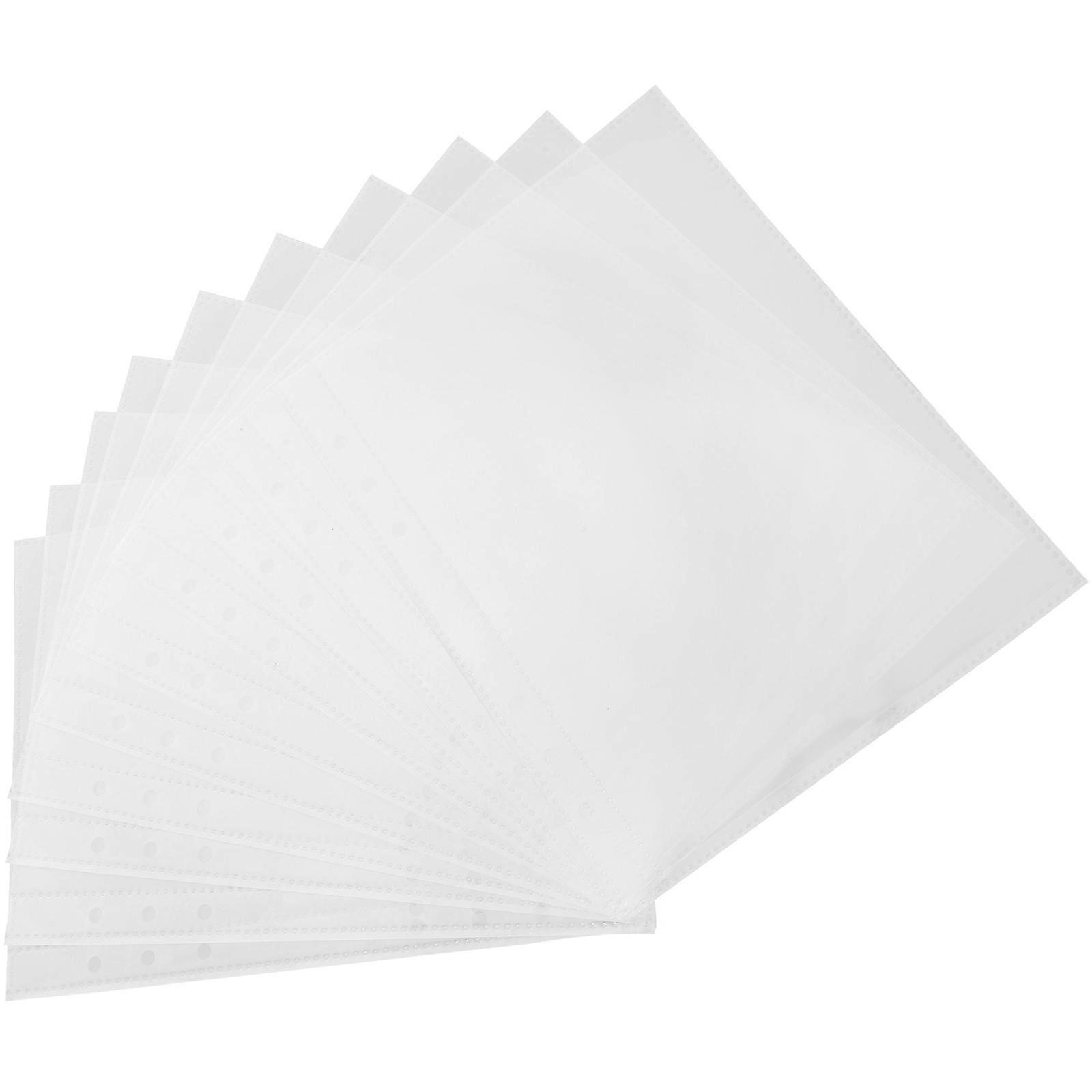 Practical Sheet Protector Binder Inserts for Storage 60Pcs PVC Transparent