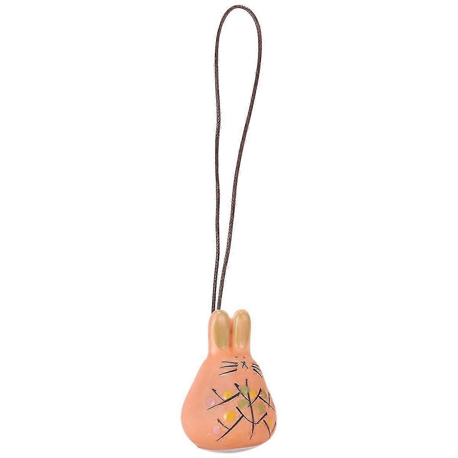 hand-made ceramic jewelry wind bell Bell pendant Easter gift