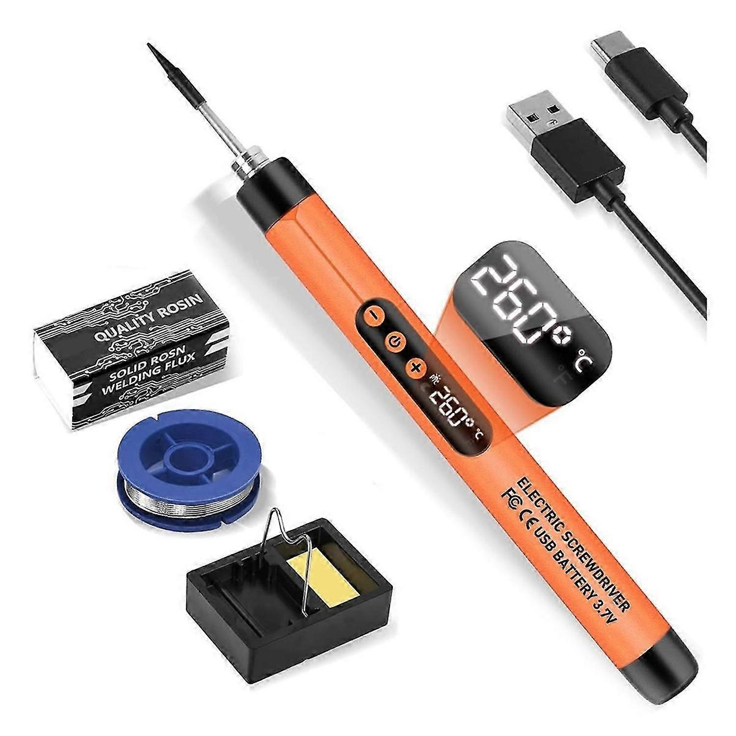 USB Digital Electric Soldering Iron Set Kit Solder Welding Iron Tool