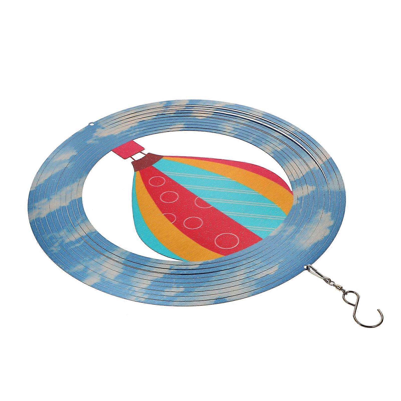 Delicate Wind Chime Hanging Ornament 3D Rotating Wind Bell Metal