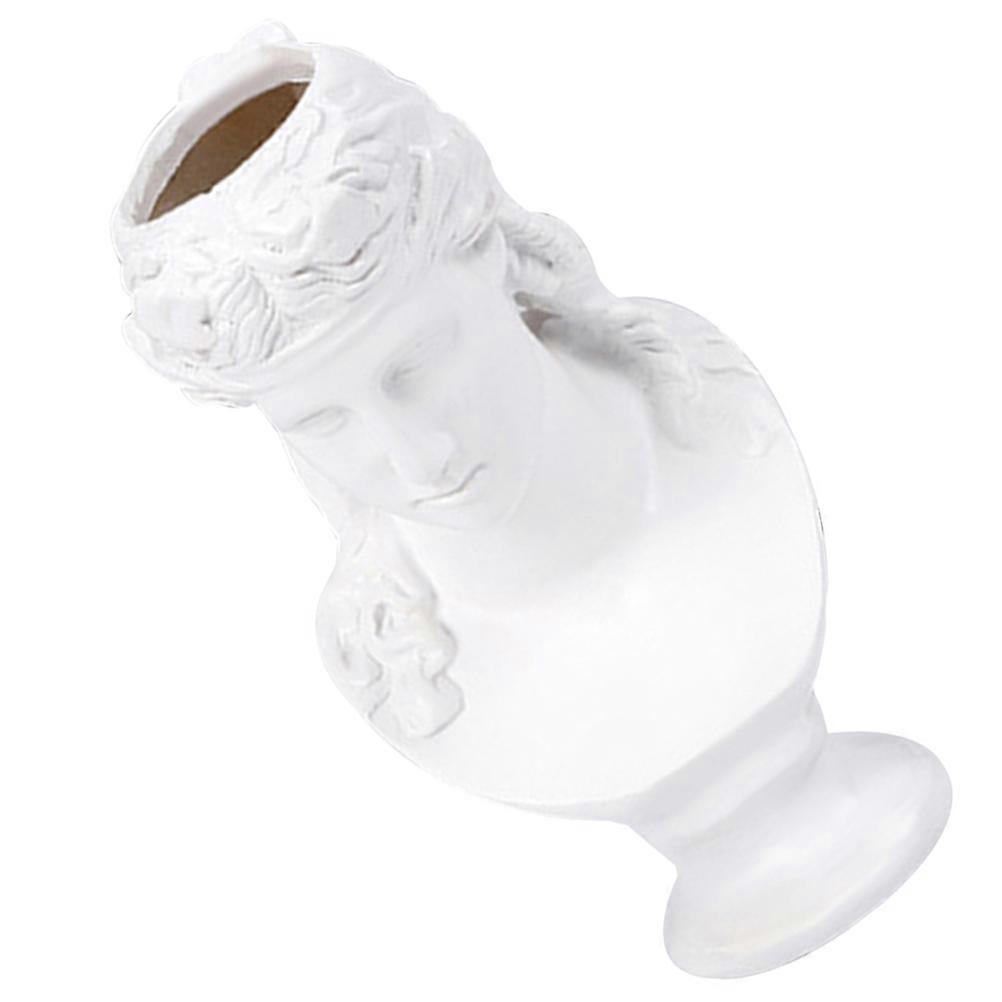 Resin Pen Holder with David Figurine for Desktop Storage Container