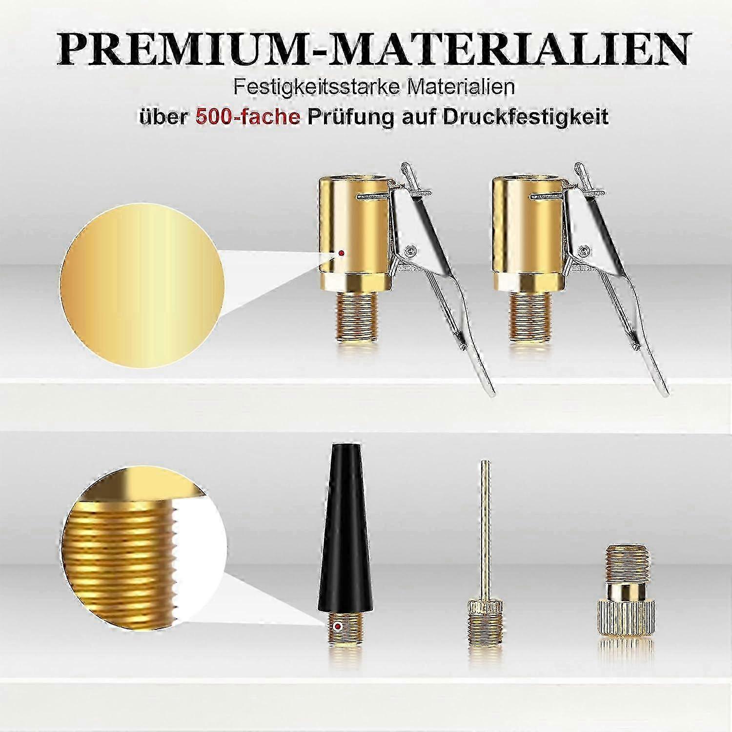 Kit D'adaptateurs De Valve Multifonctions Compatibles Avec Les Pompes A Air Bosch Easypump Pour Pneus De Voiture Velos Et Ballons~p158646674