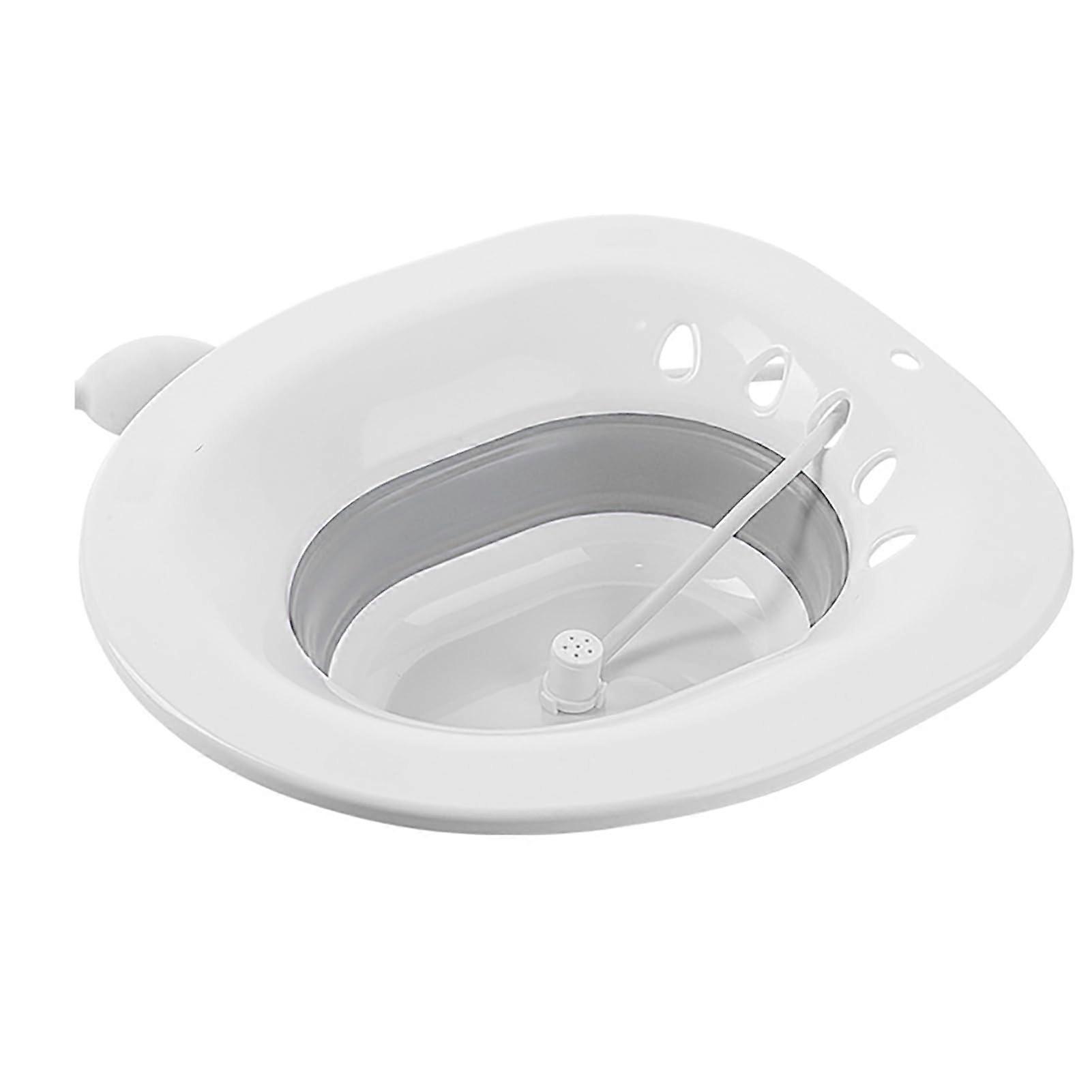 Sitz Bath Portable Over The Toilet Seat Bath For Hemorrhoids With Drain Holes Fits Universal Toilets And Commode Chair