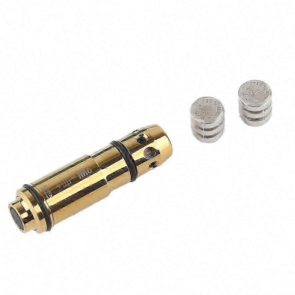 9mm Red Laser Training Cartridge with Battery for Dry Fire Practice and Infrared Calibration
