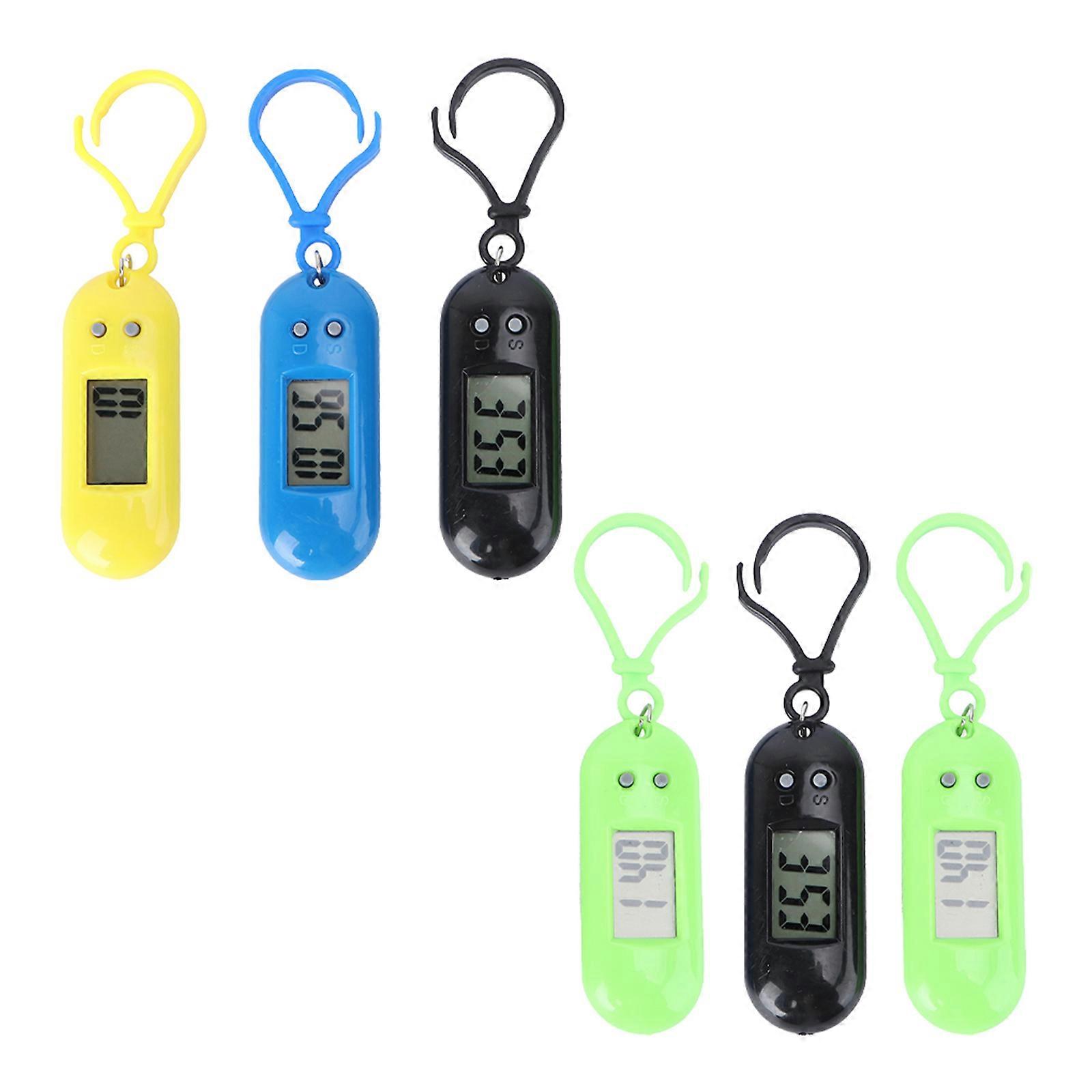 Students Key Chains Electronic Watches for Examination Use 6Pcs
