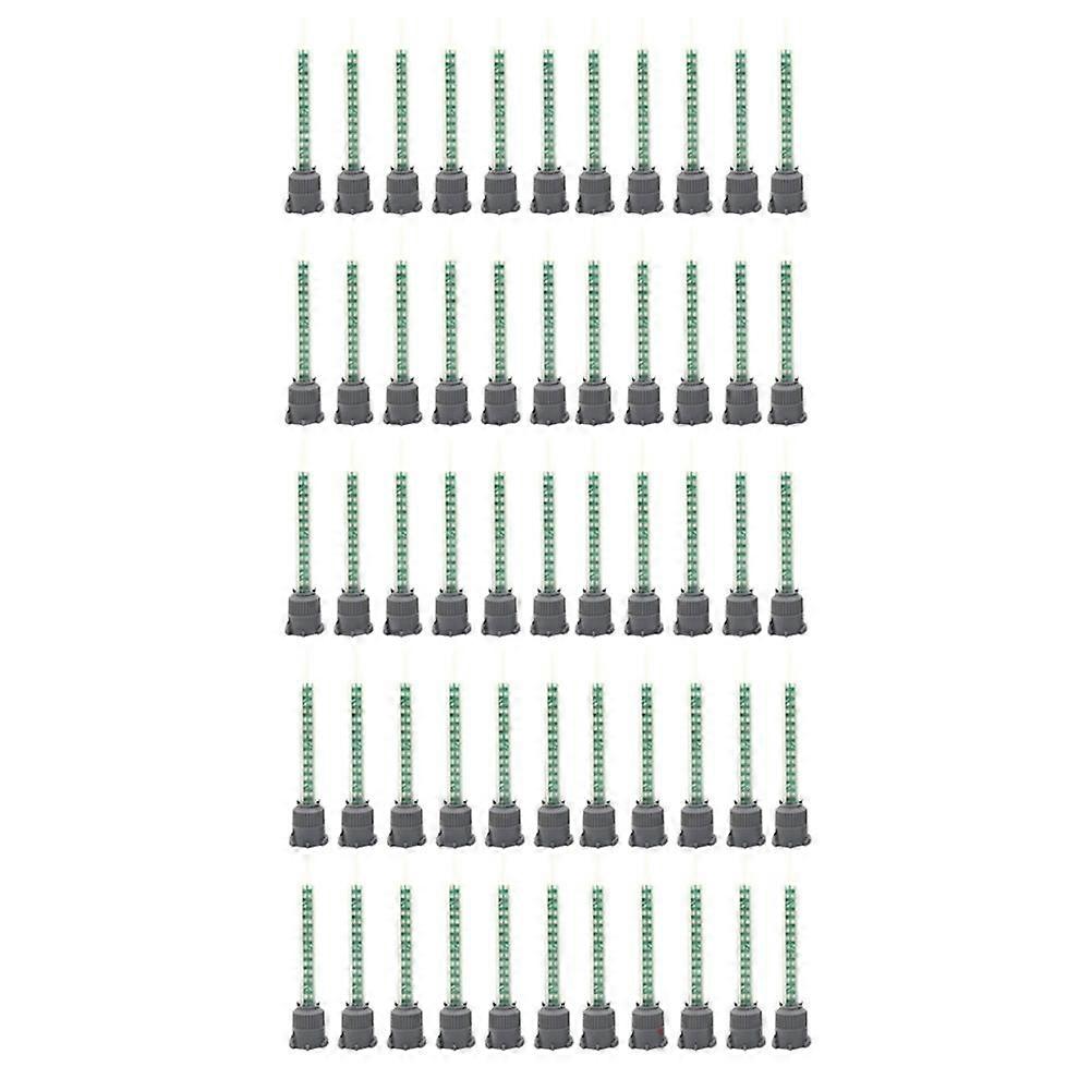 50Pcs Epoxy Adhesive Mixing Nozzle Static Mixing Nozzle MB5-16 Mixing Tube (1:1Ratio) for AB Glue Mixer
