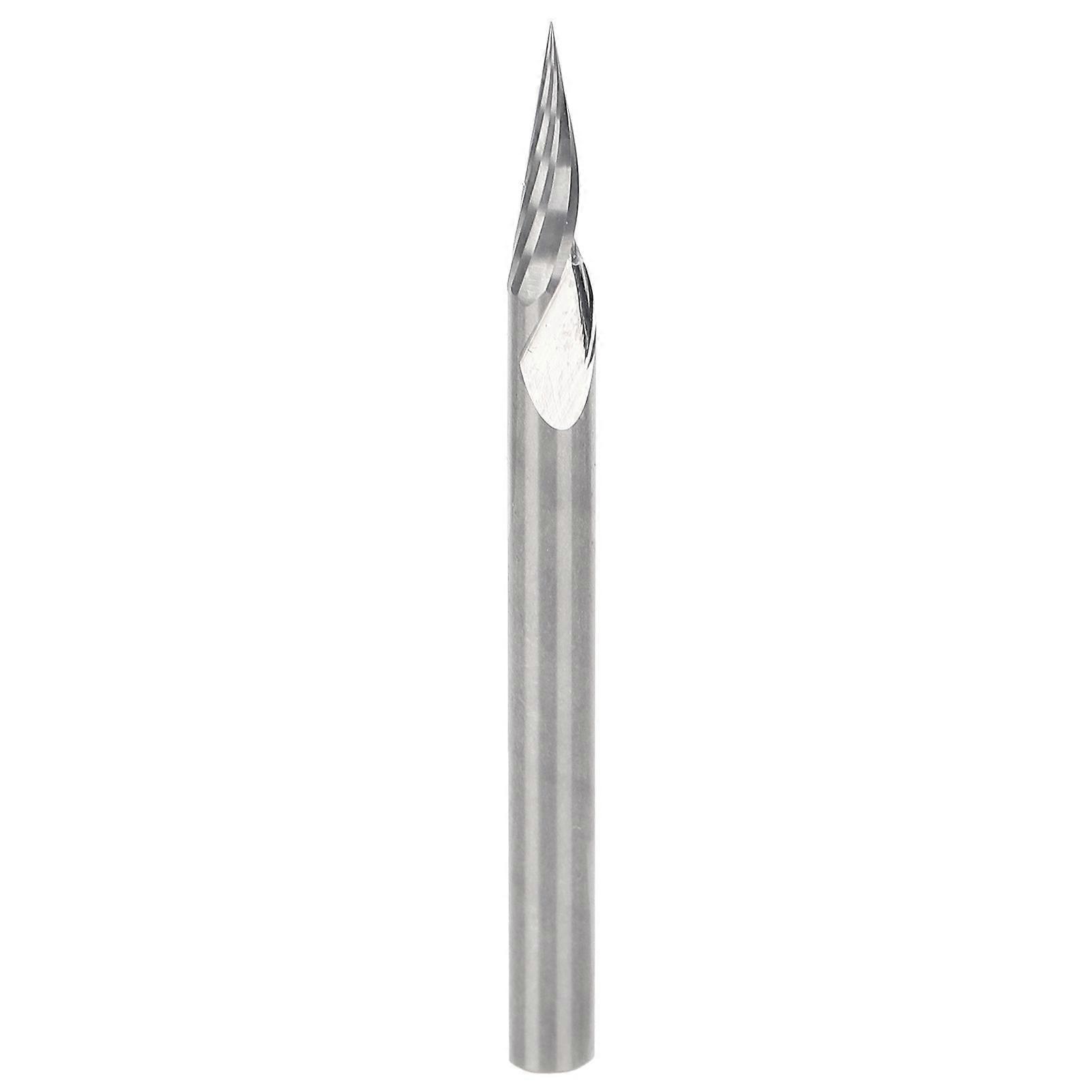 Engraving Cutter Pointed Drill Bit End Mill Woodworking Carving Tool 3.175x20x0.1x40L