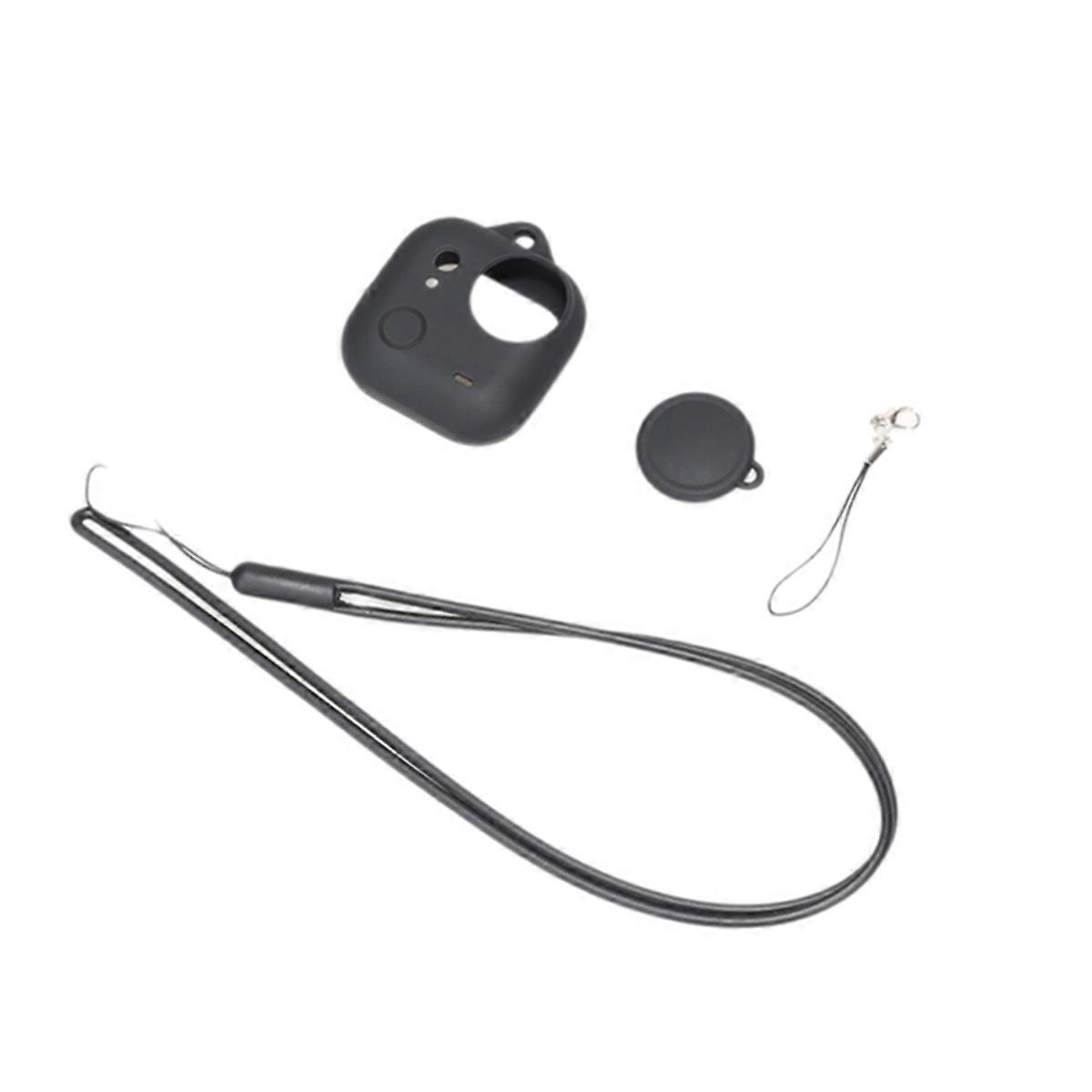 Body Cover Protective Lens Cover Anti-Fall Case with Anti-Lossing Rope for GO Ultra Action Camera A