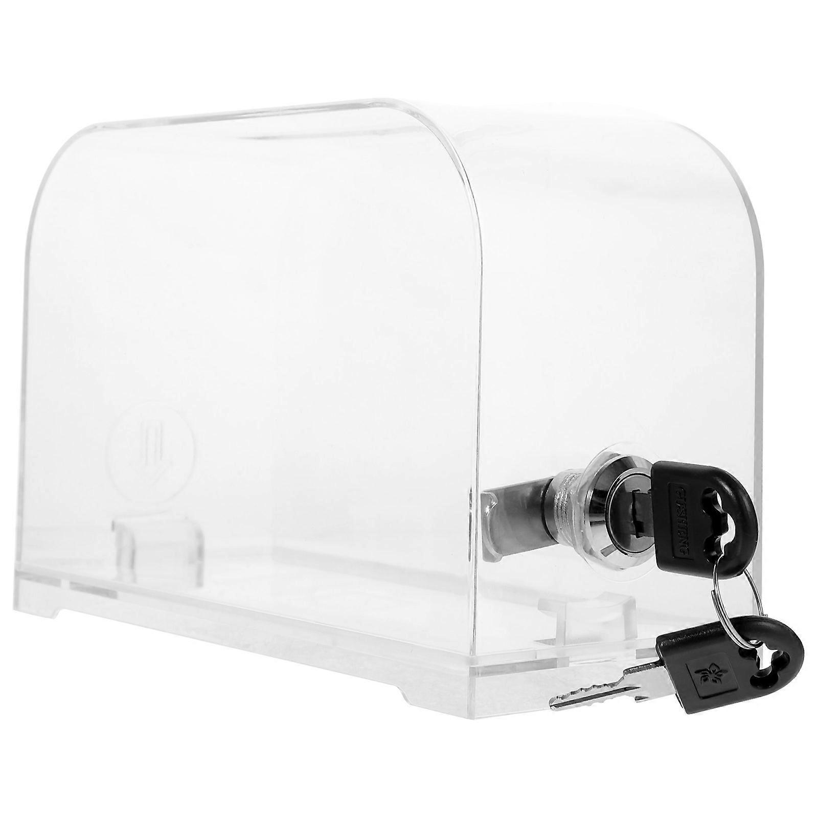 Business Card Holder Acrylic Box for Card Storage 3Pcs Portable Organizer