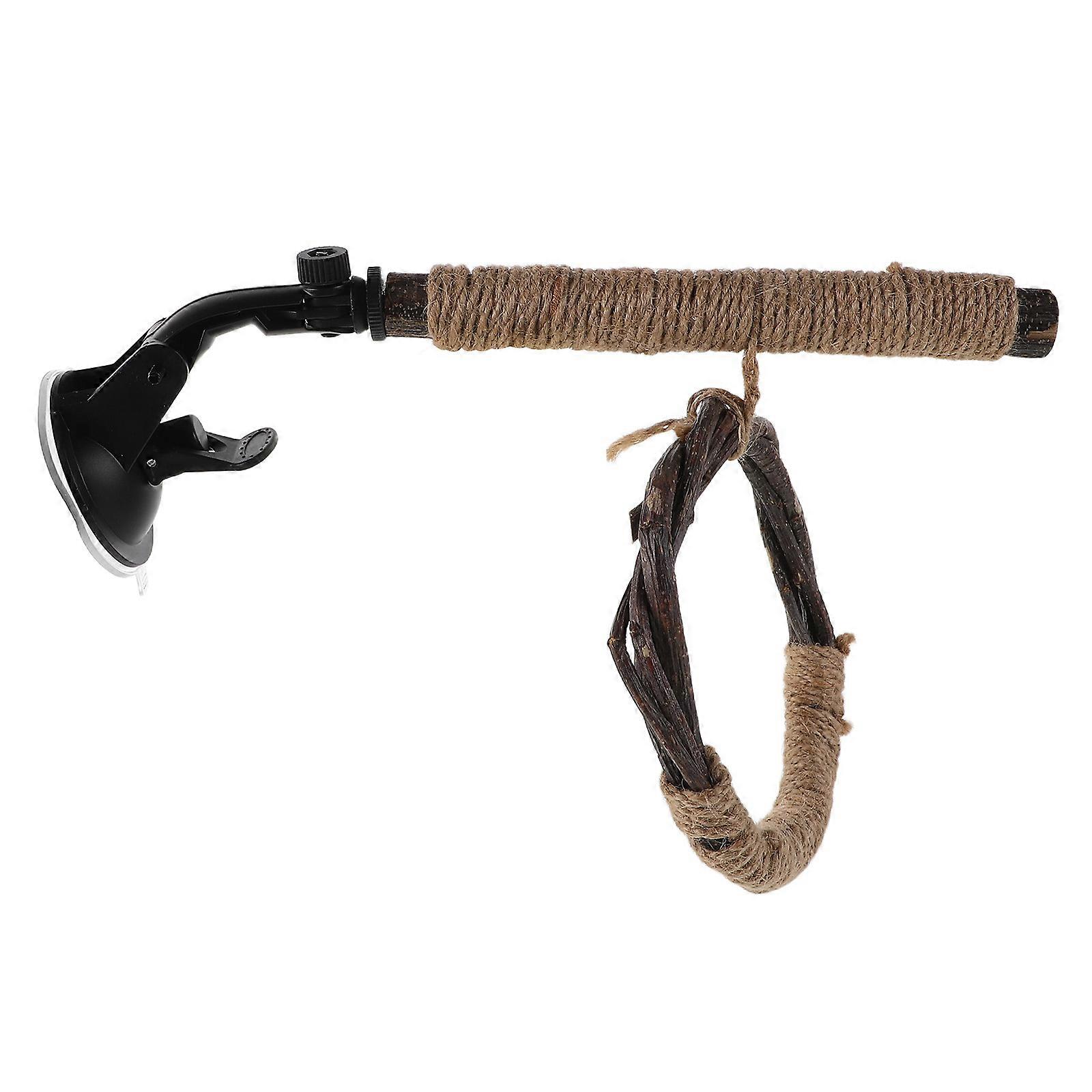 Wood Parrot Stand Platform for Bird Climbing 3Pcs Perch Rope Set