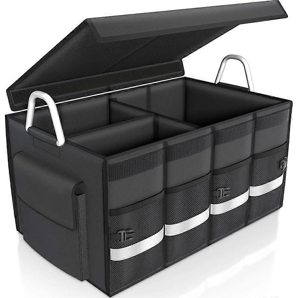 Car Boot Organiser for Jeep Compass 2021-2023, Foldable Anti-Slip Storage Bag, Durable Interior Tidy Solution