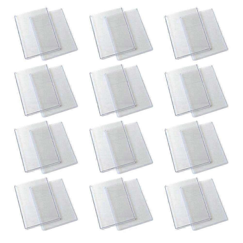 Double-Sided Cards Covers for Protective Use 200Pcs Transparent Game Cards