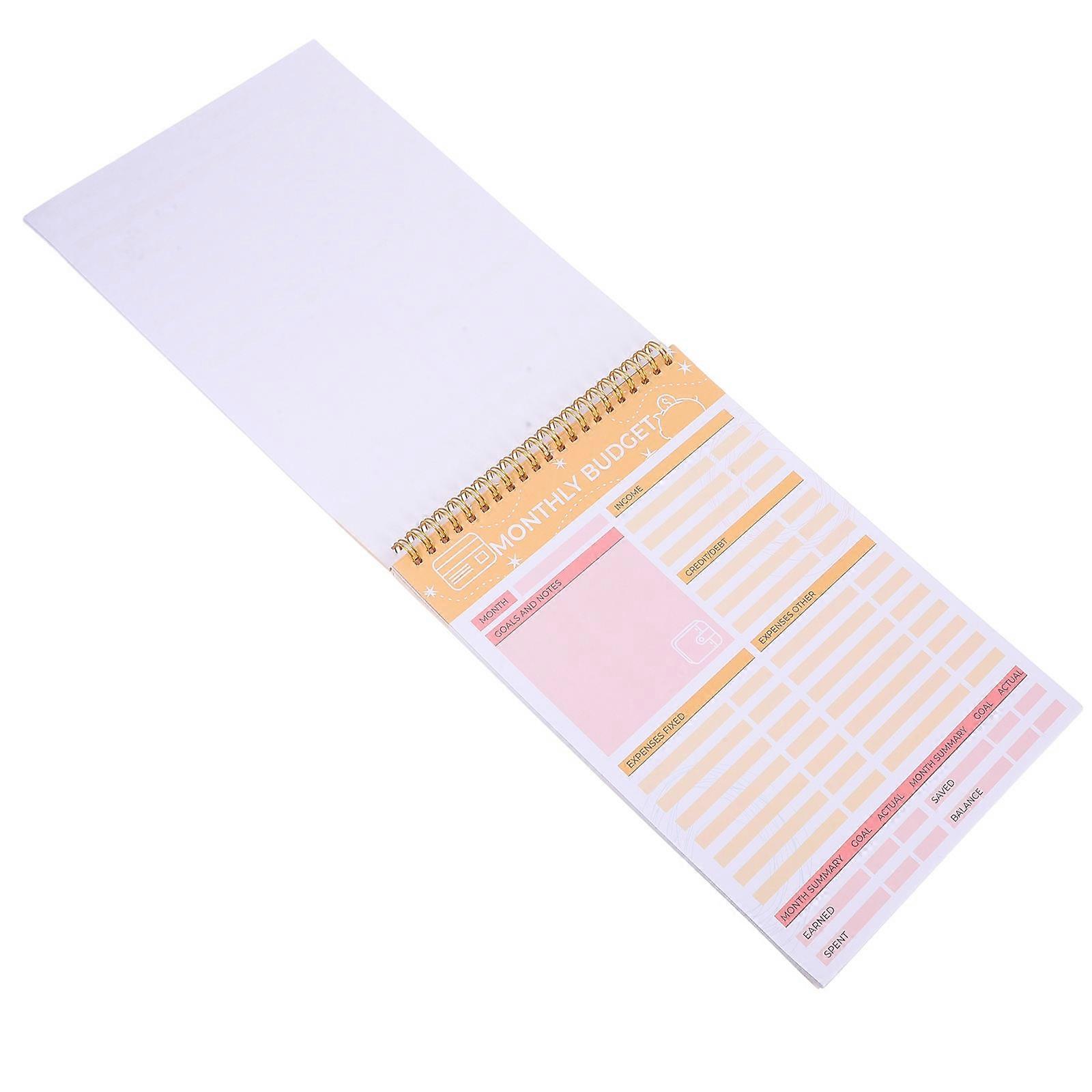 Financial Planning Notepad for Budget Tracking 5Pcs Monthly Organizer Books